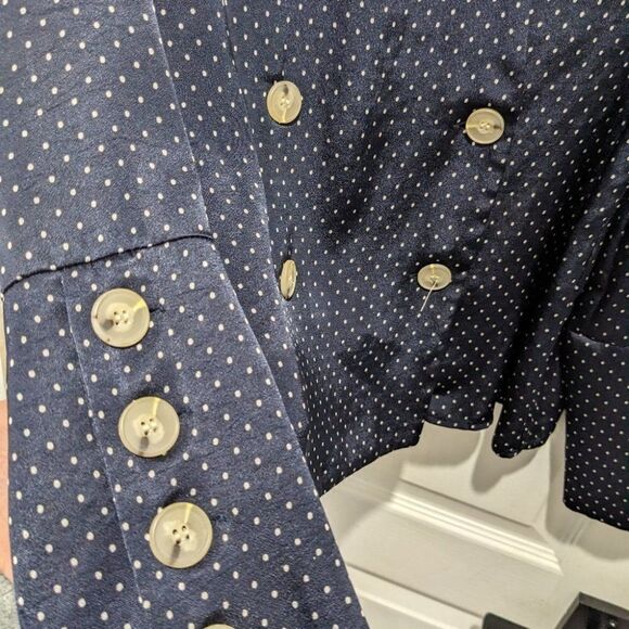 ZARA | Polka dot double breasted Blouse - Picture 5 of 9